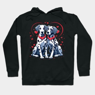 Dalmatian Valentine Day Hoodie